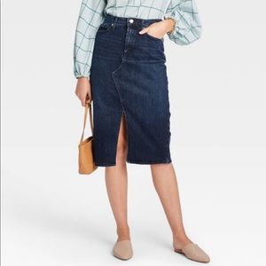 Midi Denim Skirt
